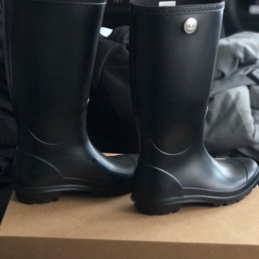 High rain boots